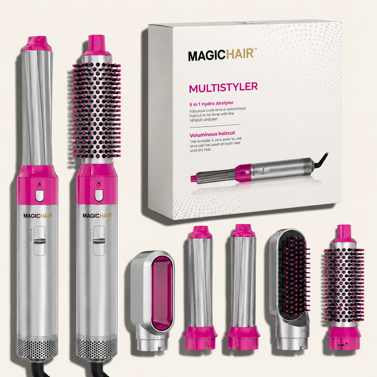 Dry, Curl & Straighten 5-in-1 Multistyler PRO